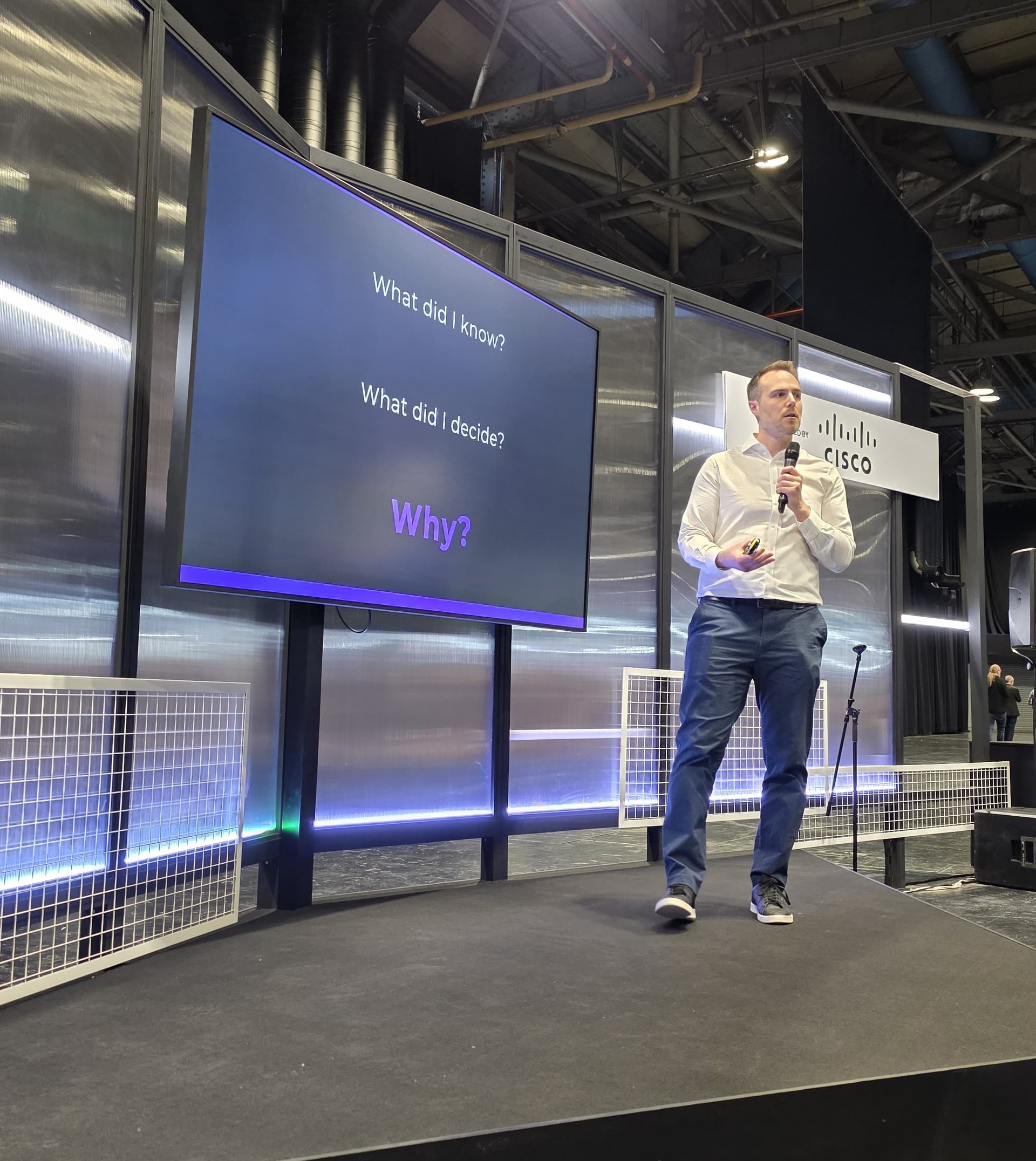 Adam speaking at CYBERUK