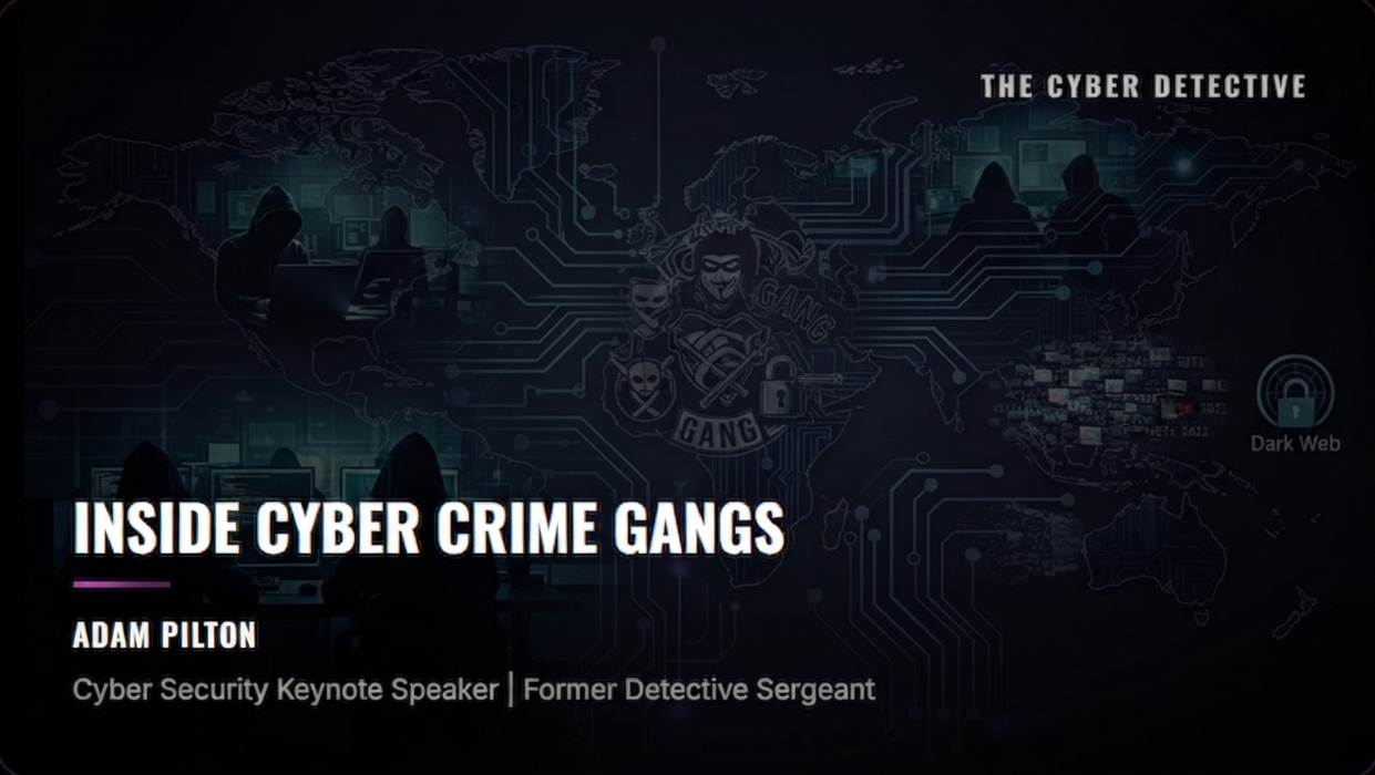 Inside Cyber Crime Gangs - Adam Pilton, Cyber Security Keynote Speaker